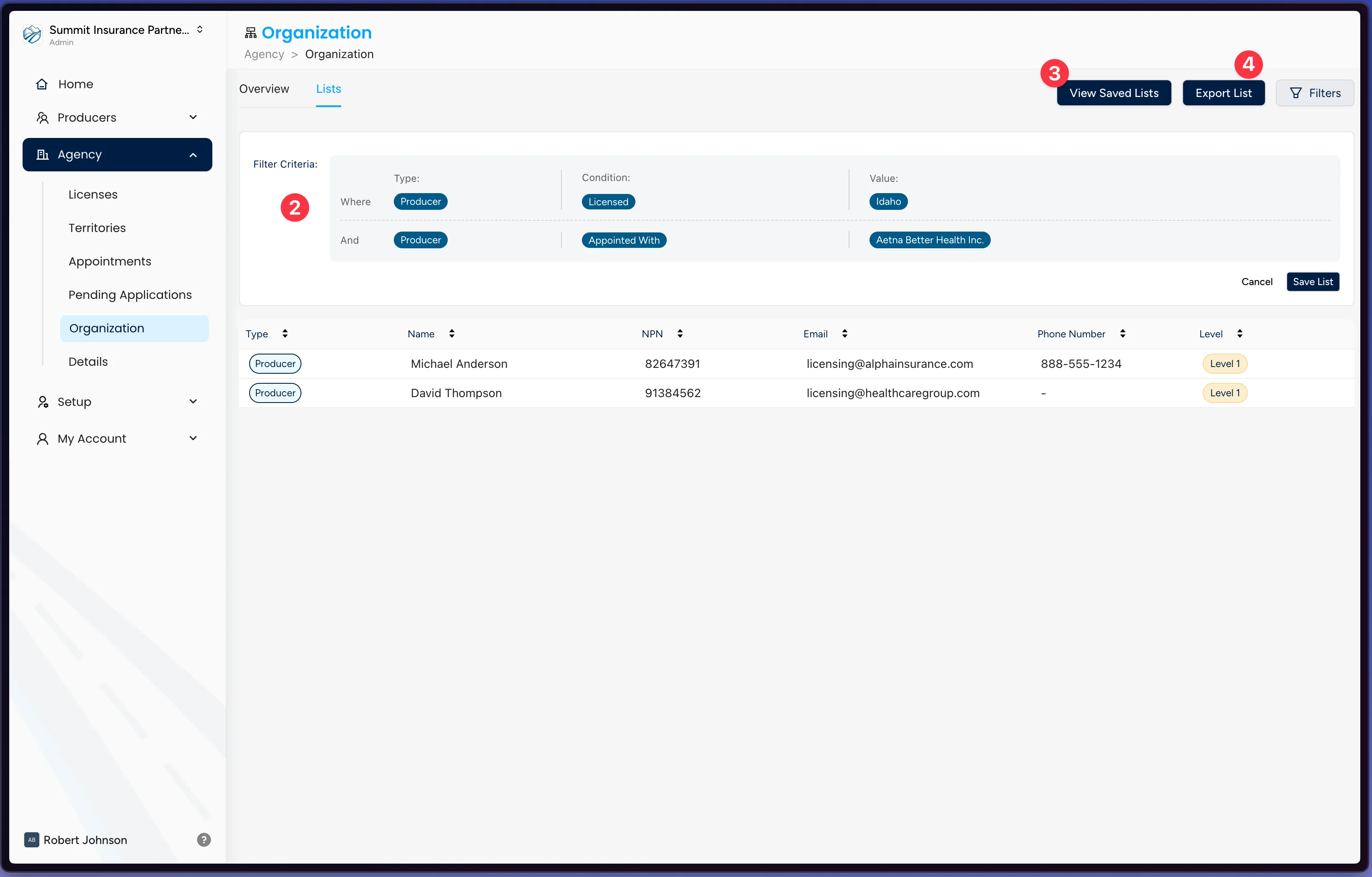 Screenshot of Insuretrek Licensing
